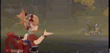 three anime characters are standing next to each other with the words rawflex on the bottom left