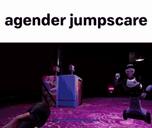 Agender White Woman Jumpscare GIF - Agender White Woman Jumpscare Fnaf GIFs