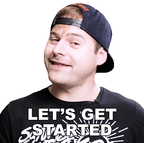 Lets Get Started Jared Dines Sticker - Lets get started Jared dines