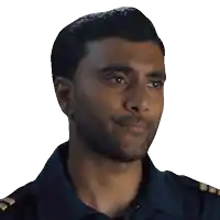 a man with a beard says " i told them everything " on a white background