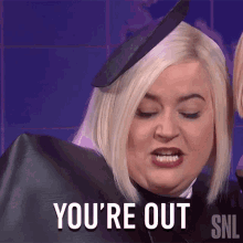 Youre Out Weekend Update GIF - Youre Out Weekend Update Saturday Night Live GIFs