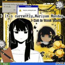 a computer screen with a warning message that they 're coming for you