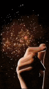 a painting of a galaxy with a lot of sparkles