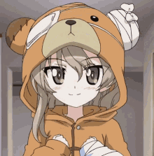 Bear Anime GIF - Bear Anime Nod GIFs