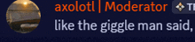 a screenshot of a video with the words like the giggle man said on the bottom