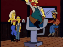the simpsons groundskeeper willie groundskeeper willy mechanical bull country