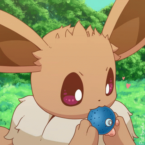Eating Eevee GIF - Eating Eevee Cute - Discover & Share GIFs