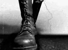 boots walking walk feet black and white