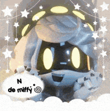 a picture of a robot with the words " n de miffy " on the bottom