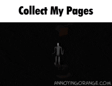 an animated image of a red truck with the words collect my pages above it