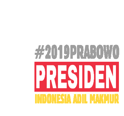 2019 Sandiuno Sticker - 2019 Sandiuno Prabowo Stickers