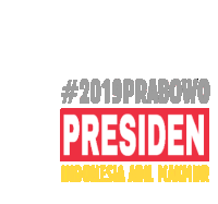 2019 Sandiuno Sticker - 2019 Sandiuno Prabowo Stickers