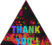 Thanks Thank You Sticker - Thanks Thank You Pyramid Stickers