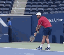 Steve Johnson Racquet Drop GIF - Steve Johnson Racquet Drop Tennis Racket GIFs