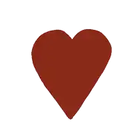 a red heart with a crack in it and the number 3 on it