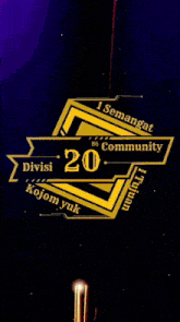 a sign that says i semangat 86 community on it