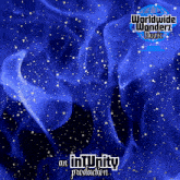 a blue background with the words worldwide wonder music