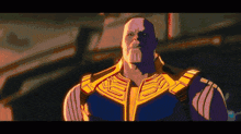 a pixel art drawing of thanos from avengers