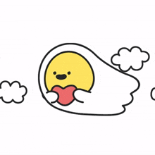 egg ghost cute love heart