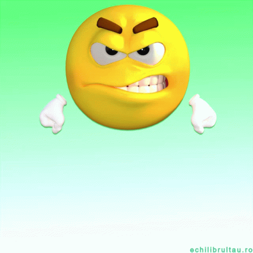 angry smiley face animation