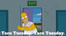 The Simpsons Homer Simpson GIF - The Simpsons Homer Simpson Taco Tuesday GIFs