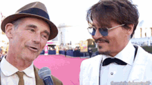 Johnny Depp Mark Rylance GIF - Johnny Depp Mark Rylance Interview GIFs