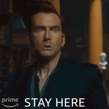 Stay Here Crowley GIF - Stay Here Crowley David Tennant GIFs