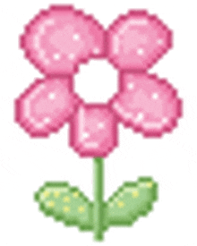 Pixel Art Pink Flower GIF - Pixel Art Pink Flower Plant GIFs