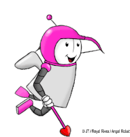 Robot Cupid Robot Sticker - Robot Cupid Robot Arrow Stickers