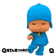 a cartoon character with a star tamil chat logo