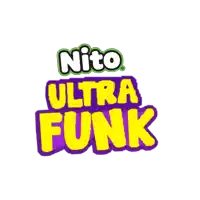 a logo for nito ultra funk with a purple background
