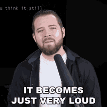 It Becomes Just Very Loud Bricky GIF - It Becomes Just Very Loud Bricky It Too Loud GIFs