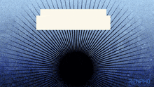 a blue background with a white rectangle in the center