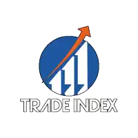 a trade index logo with an arrow pointing up