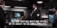 They Say Three Hail Marys Are In The Lookout For Zombie Apocalypse GIF - They Say Three Hail Marys Are In The Lookout For Zombie Apocalypse Zombie Apocalypse GIFs