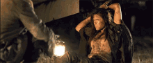 Tied Up Resident Evil GIF - Tied Up Resident Evil Claire Redfield GIFs