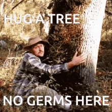 Germs Tree GIF - Germs Tree Hug GIFs