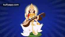 Goddess Saraswati.Gif GIF - Goddess Saraswati Bless You Unnai Aasirvathikkiren GIFs