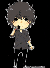 a cartoon drawing of a boy with the word balbon on the bottom