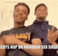 guys hop on rainbow sex siege