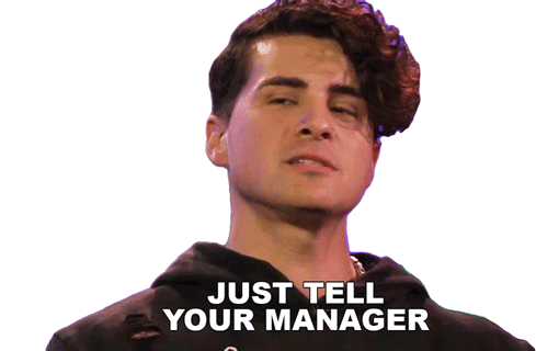 Just Tell Your Manager Anthony Padilla Sticker - Just Tell Your Manager Anthony Padilla Just Tell Your Boss Stickers
