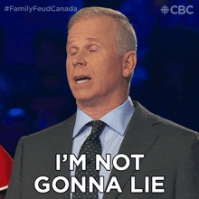 I'M Not Gonna Lie Gerry Dee GIF - I'M Not Gonna Lie Gerry Dee Family Feud Canada GIFs