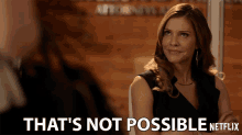 Thats Not Possible Tricia Helfer GIF - Thats Not Possible Tricia Helfer Charlotte GIFs