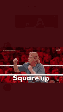 Square Up Wwe GIF - Square Up Wwe Wrestlemania35 GIFs