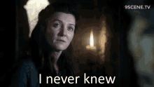I Never Knew Catelyn GIF - I Never Knew Catelyn Catelyn Stark GIFs