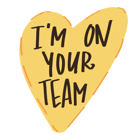 Im On Your Team Your Side Sticker - Im On Your Team Your Side Heart Stickers