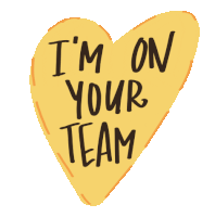 Im On Your Team Your Side Sticker - Im On Your Team Your Side Heart Stickers
