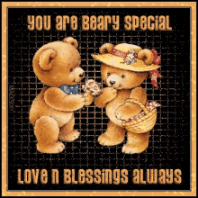 You Are Beary Special Blessings GIF - You Are Beary Special Blessings Teddy Bear GIFs