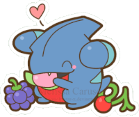 Gible Eating Sticker