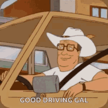 Hank Hill Driving GIF